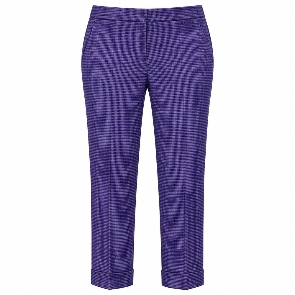 Ann Taylor Old Money Preppy Houndstooth Pants Womens Size 10 Officecore Trousers